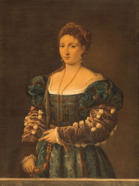Копия с картины Тициана Вечеллио «Красавица».